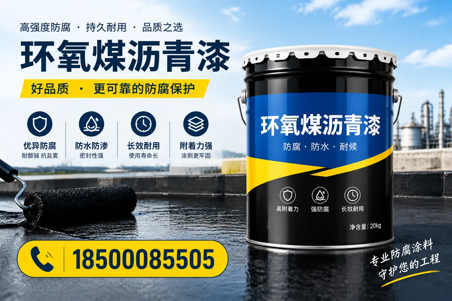 选择环氧煤沥青漆的五大理由,潍坊客户必知